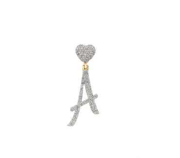 'A-Z' Initial letter heart pendant by rafaela jewelry