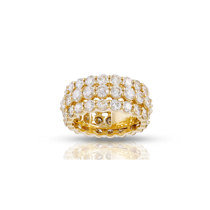 Capturing Forever: The Allure of Rafaela Jewelry's 9mm Yellow Gold Eternity Band Ring