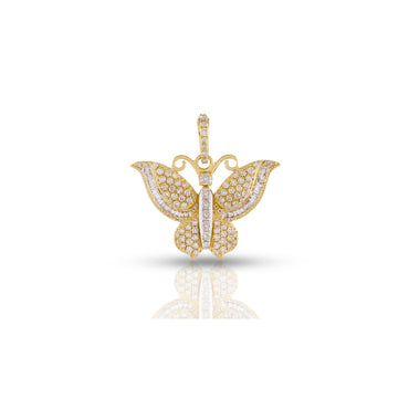 Yellow Gold Butterfly Pendant by Rafaela Jewelry
