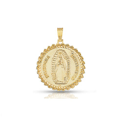 Guadalupe Round Medal Pendant