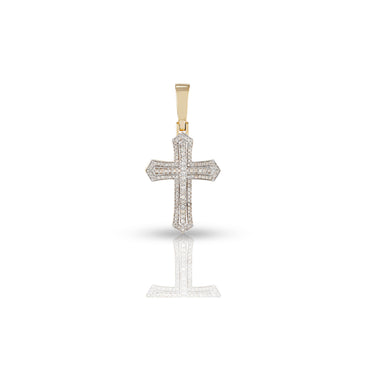 Round Diamond Cross Pendant