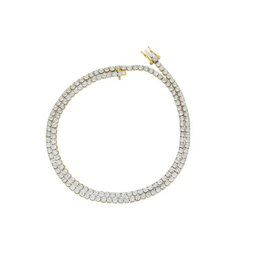 3mm White Gold Diamond Illusion Chain by Rafaela jewelry