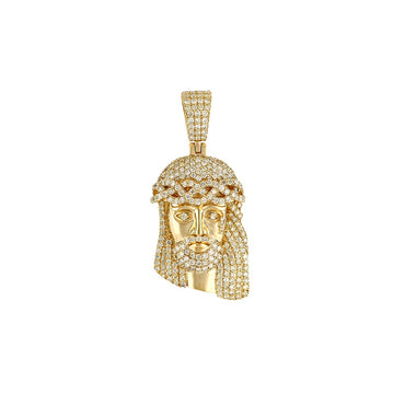 Jesus gold face pendant by Rafaela Jewelry