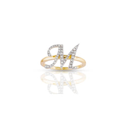 14kt Yellow Gold Initial Ring by Rafaela Jewelry