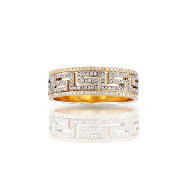 7mm Yellow Gold Bold Men's Ring by Rafaela Jewelry