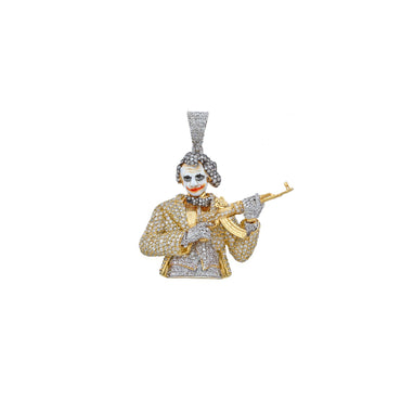 Yellow Gold Diamond Joker Pendant