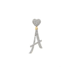 'A-Z' Initial Letter Heart Pendant by Rafaela Jewelry