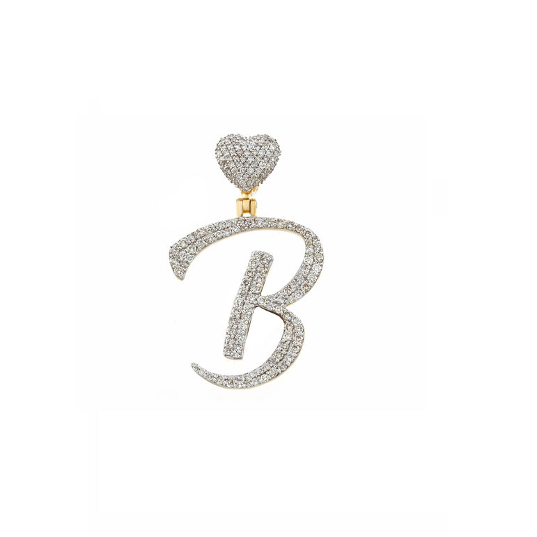 'A-Z' Initial Letter Heart Pendant by Rafaela Jewelry