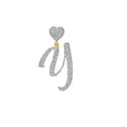 'A-Z' Initial Letter Heart Pendant by Rafaela Jewelry