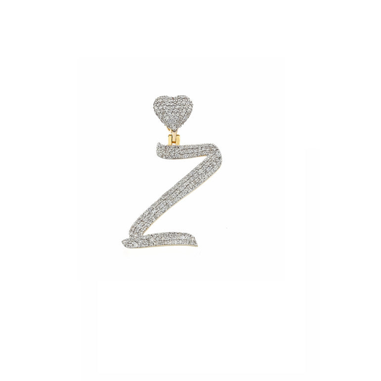 'A-Z' Initial Letter Heart Pendant by Rafaela Jewelry