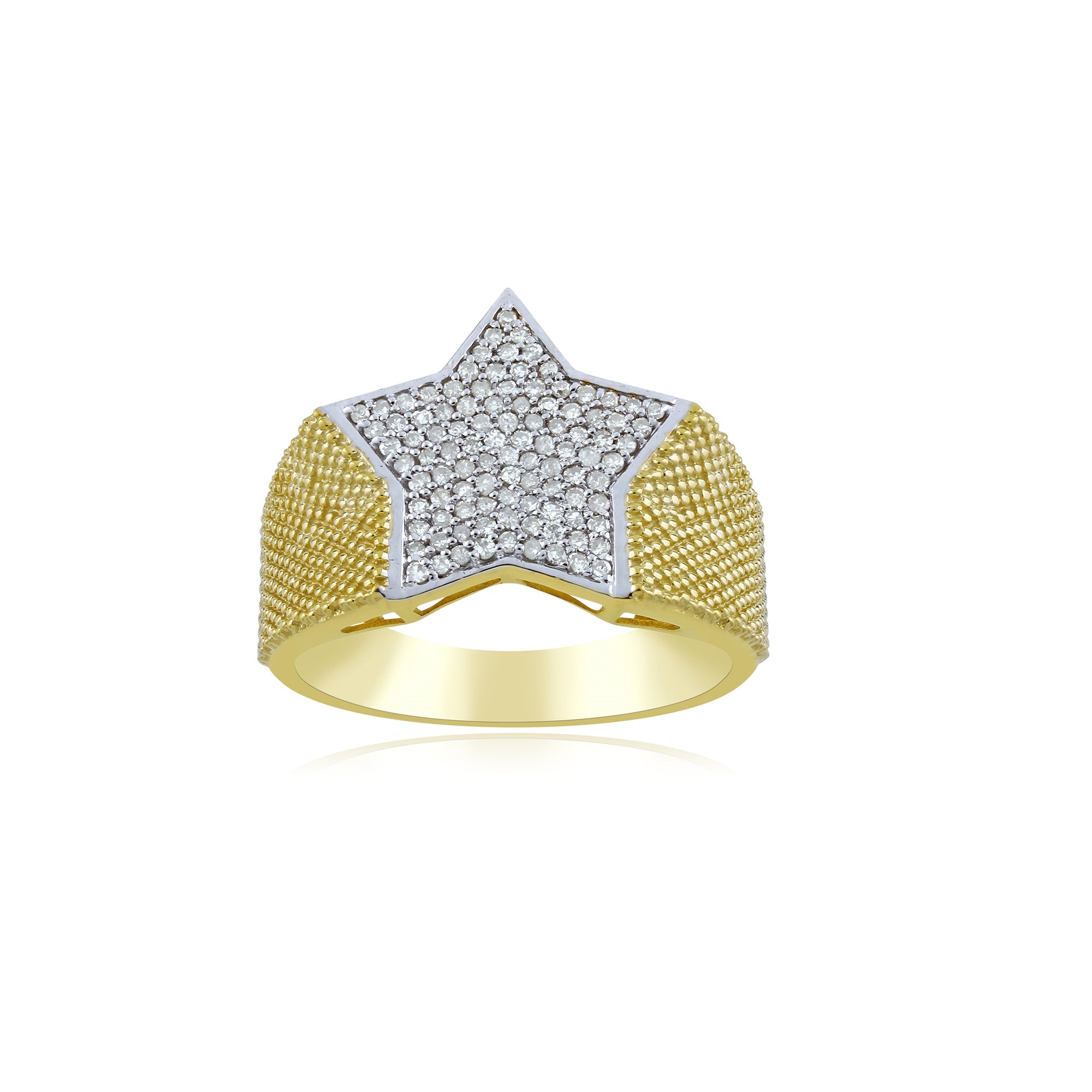 Yellow Gold  Star Diamond Ring By Rafaela Jewelry
